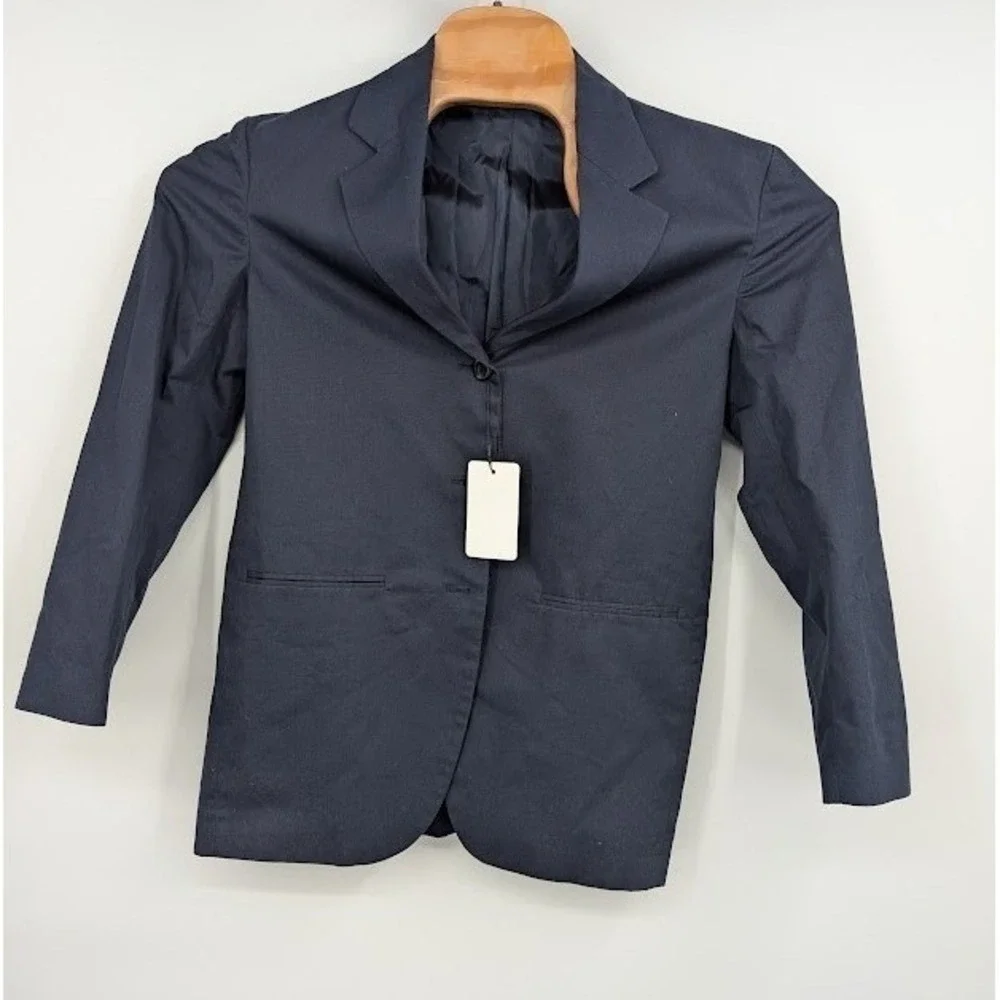 Henry Cotton's Designer Blue‎ Jacket Cotton Blazer sz 42